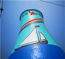 煙囪防腐_維修_刷航標_美化_加固_刷色環 煙囪防腐